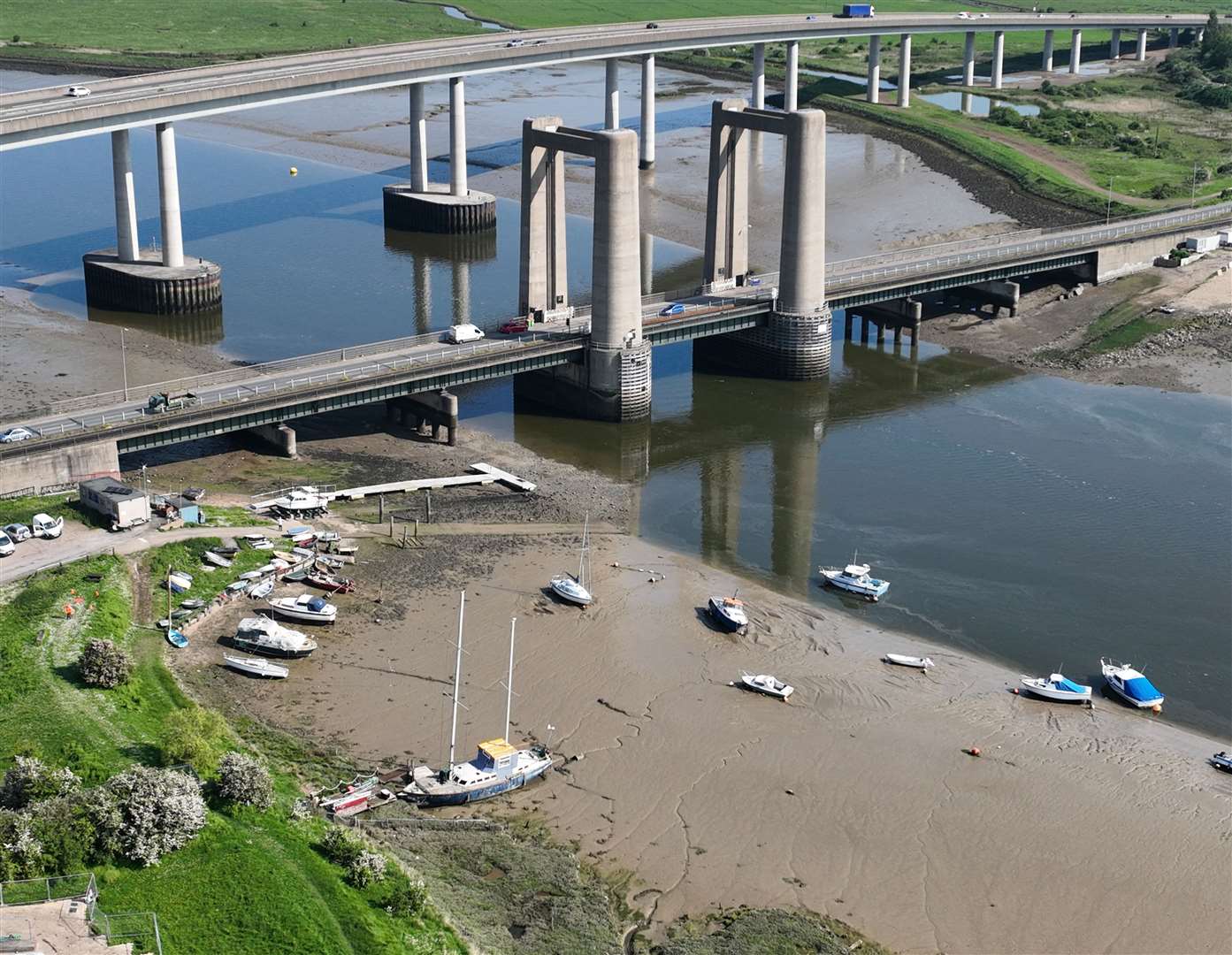 Kingsferry Bridge cable repairs will be completed over the Kent school half-term in October. Picture: Network Rail