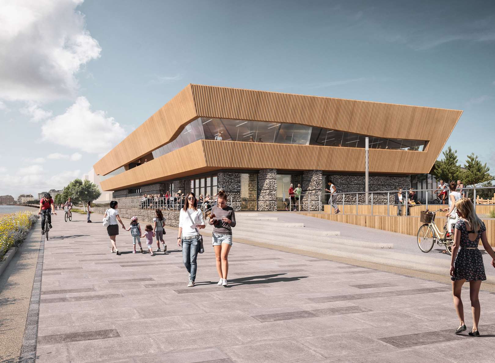 The designs for the proposed leisure centre at Princes Parade in Hythe. Picture: Shepway District Council