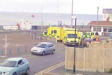 Emergency services at the scene