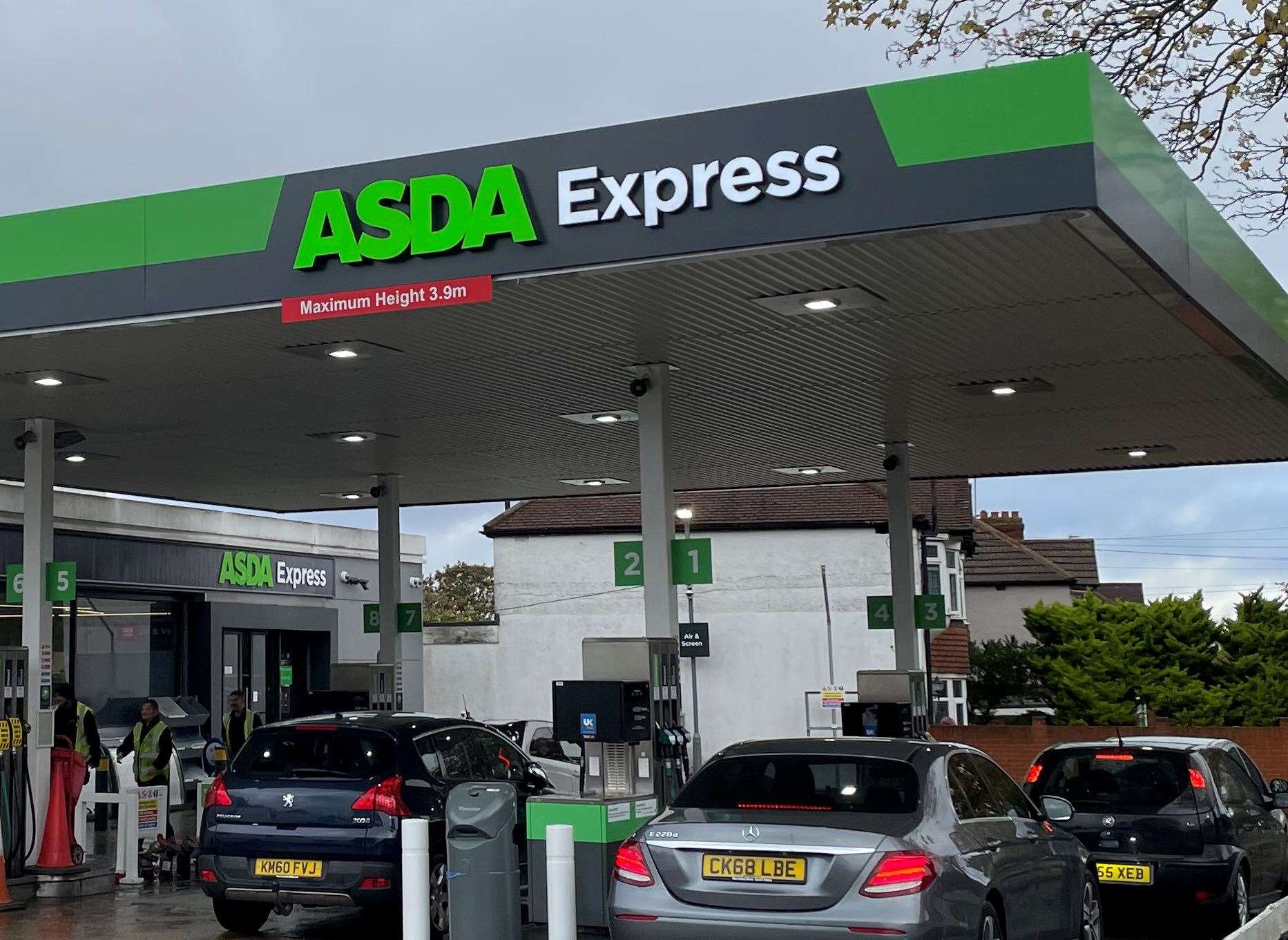 Storm Jocelyn Asda Express petrol station in Swanley closed after