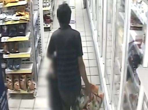 Jan Gholami, 34, was spotted on CCTV at Tesco in May 2020. Picture: CPS