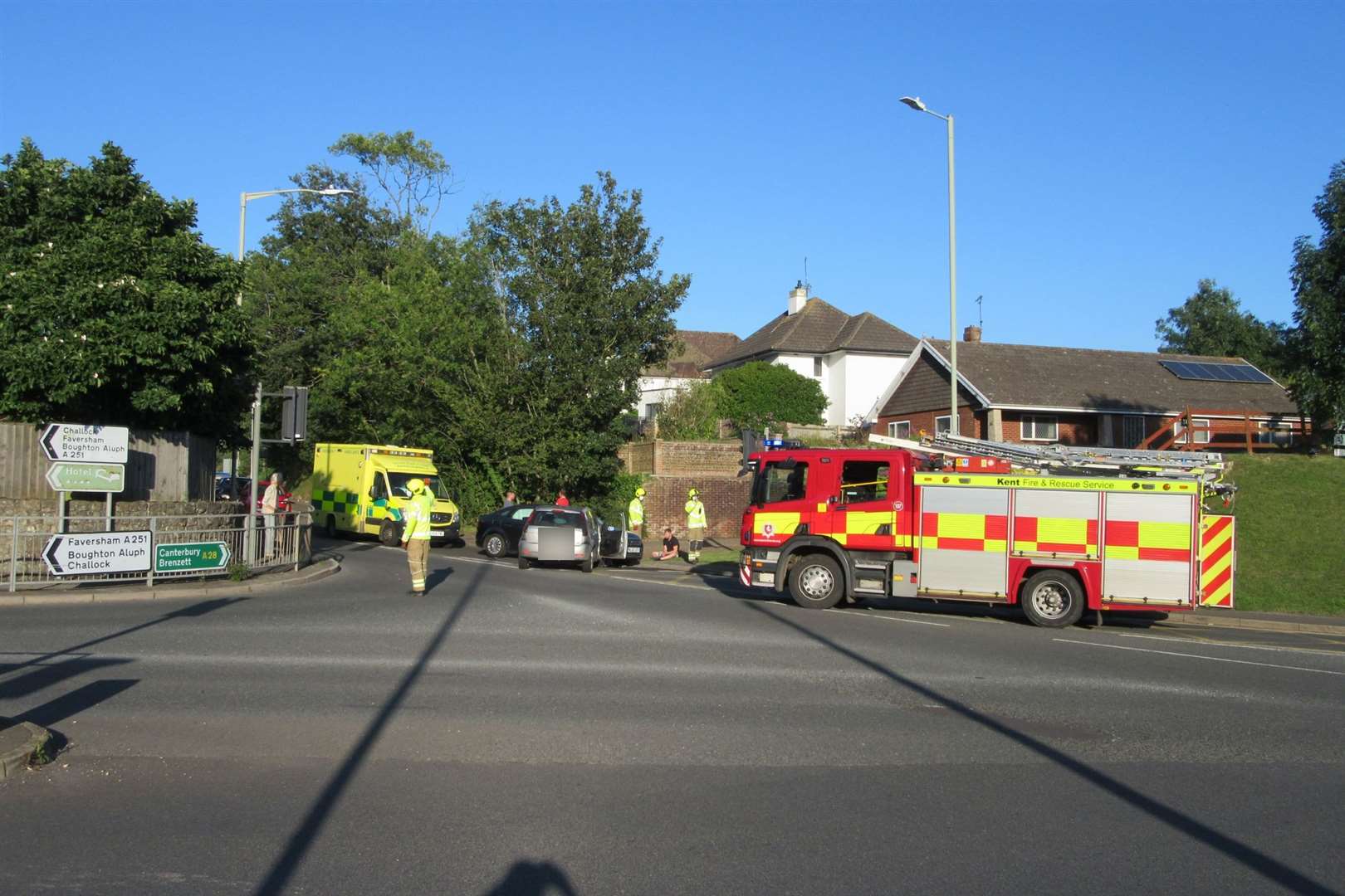 The scene of the crash in Kennington. Photo: Ted Prangnell