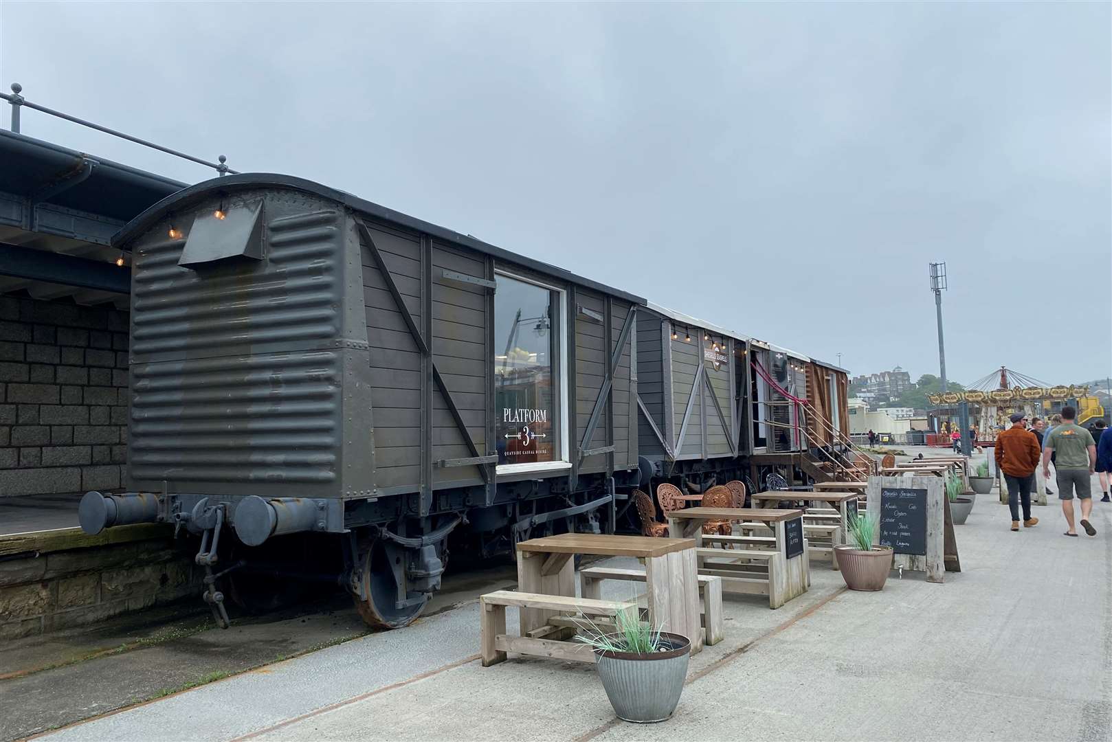 The new train carriage restaurant would be adjacent to the Shesells Seashells site