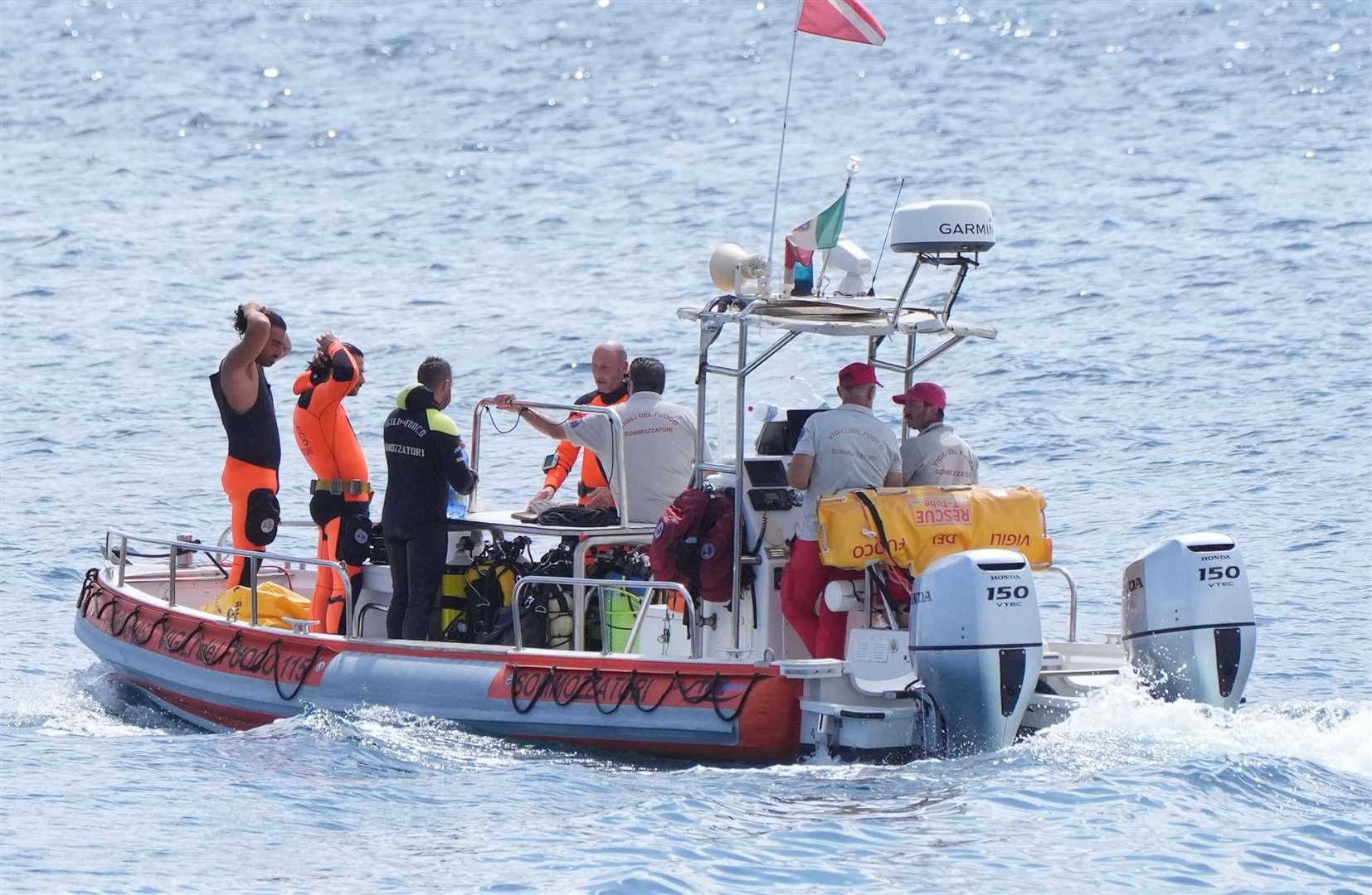 Eight people died after the superyacht Bayesian sunk of the Italian coast. Picture: Jonathan Brady/PA