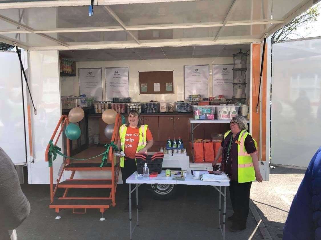 Barry the Mobile Foodbank will travel to those in need around Gravesham