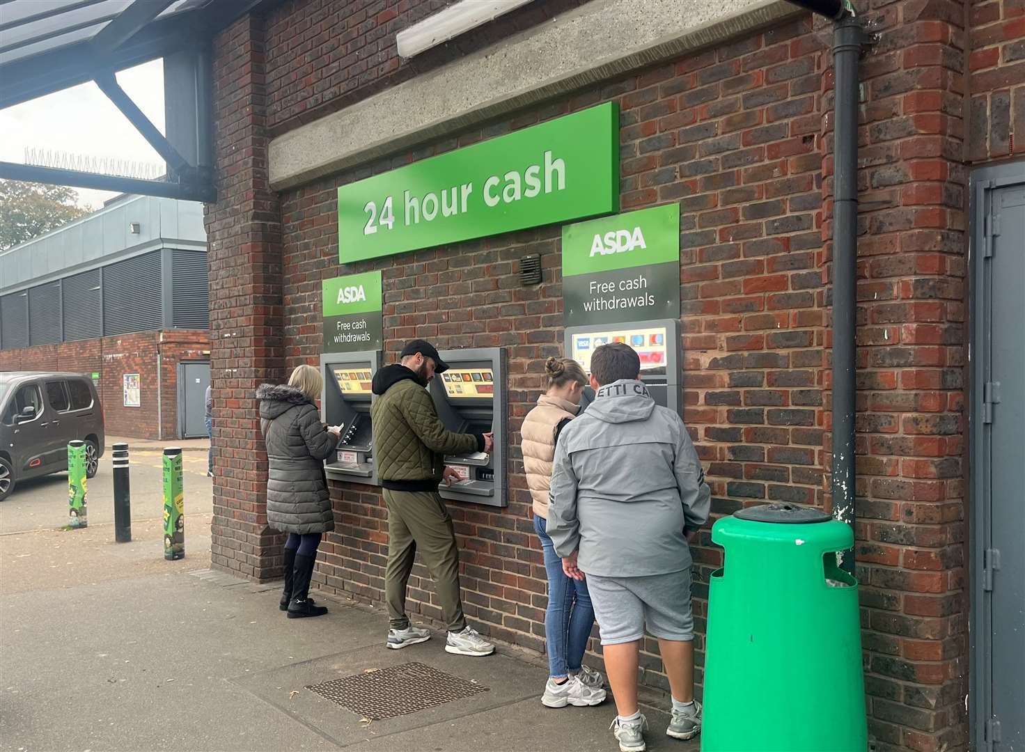 Swanley has three cash points outside Asda but hasn't had a bank for two years