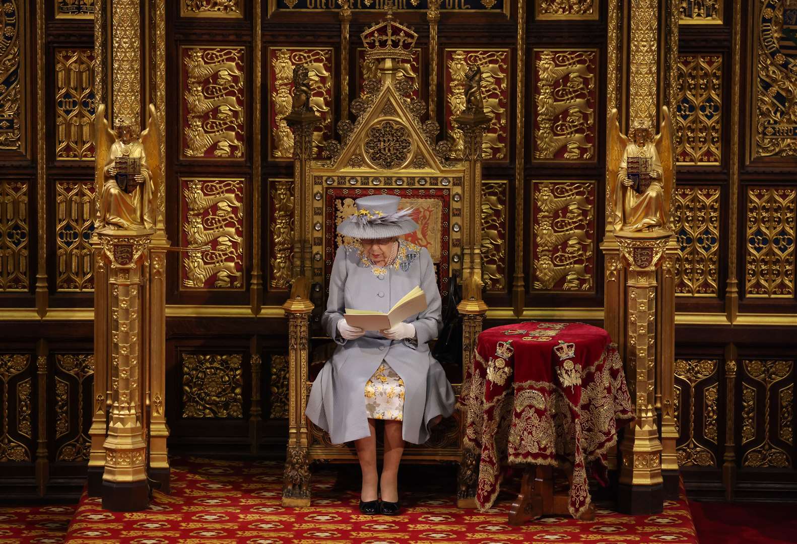 The Queen delivers the speech from the throne in House of Lords (Chris Jackson/PA)