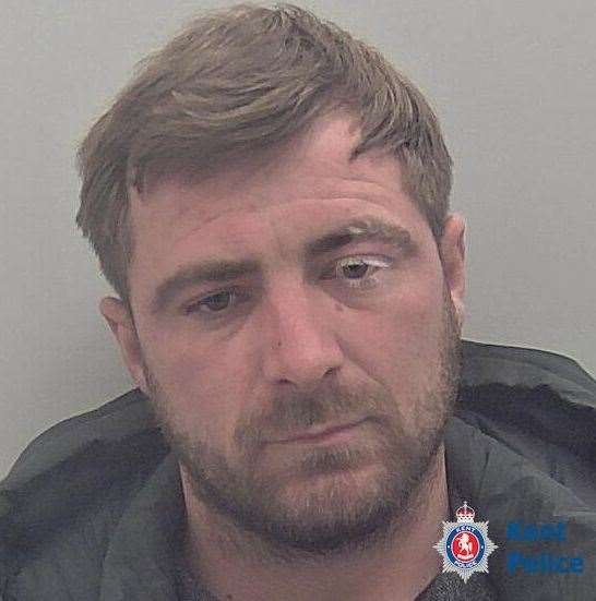 Daniel Devall of Common Road in Hadlow was sentenced to eight years and seven months in prison. Picture: Kent Police