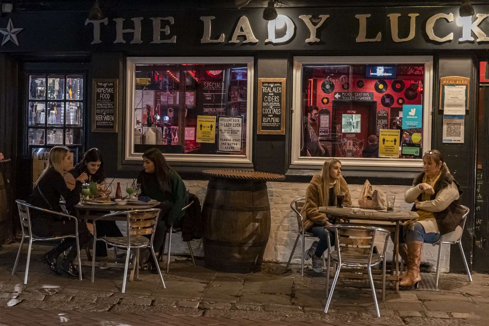 It was last orders at the Lady Luck until December. Pictures: Jo Court