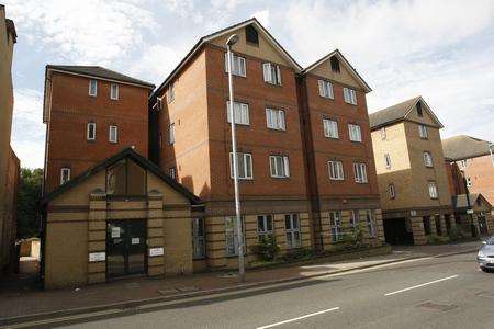 Jennie Banner's body was found in a flat in this block in Chatham High Street