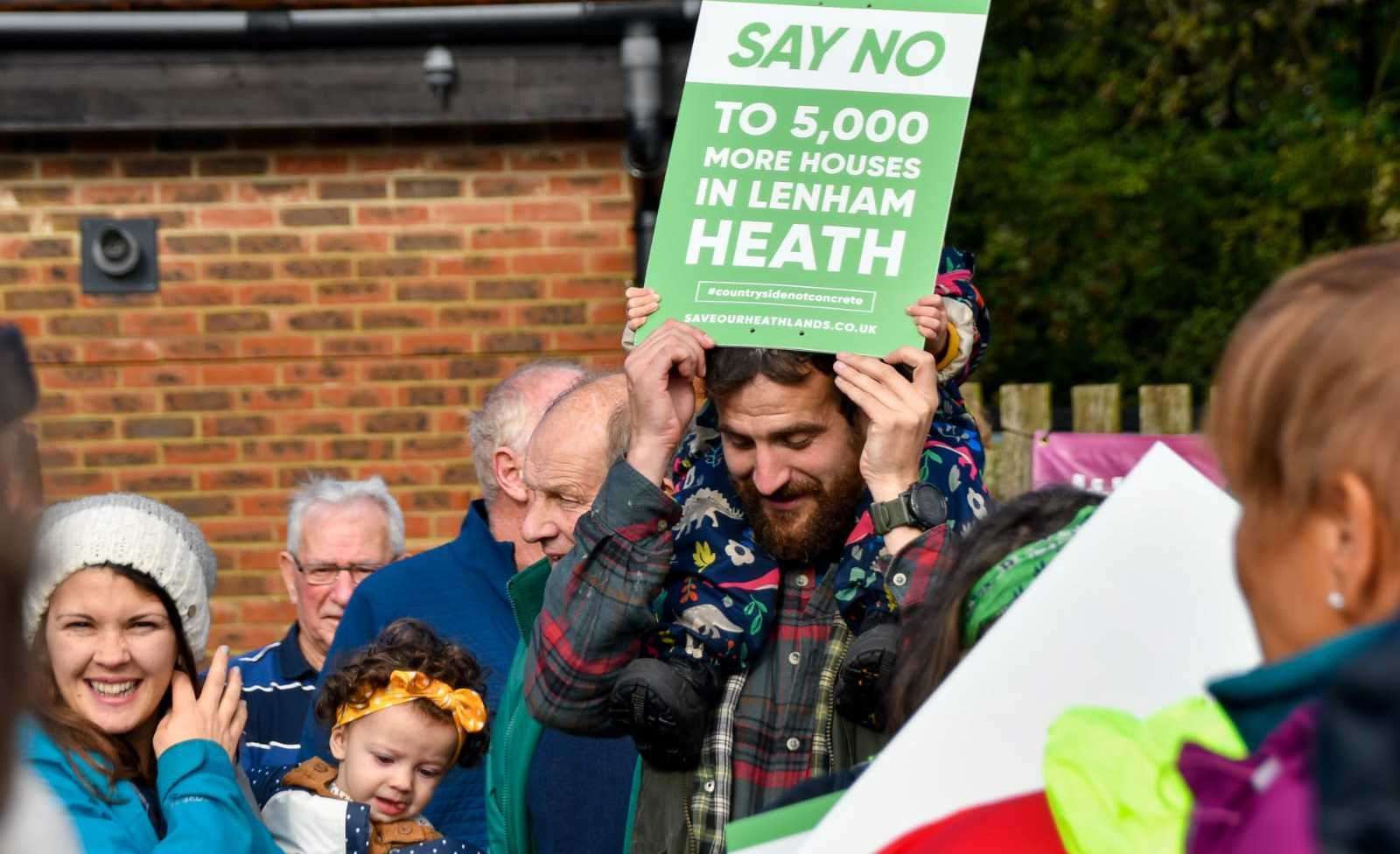 A Lenham Heath protest. Picture: Save Our Heath Lands