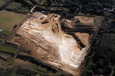 The proposed KRAFT project site at Borough Green Sand Pits in St Mary's Platt, near Borough Green. Picture by Matthew Reading