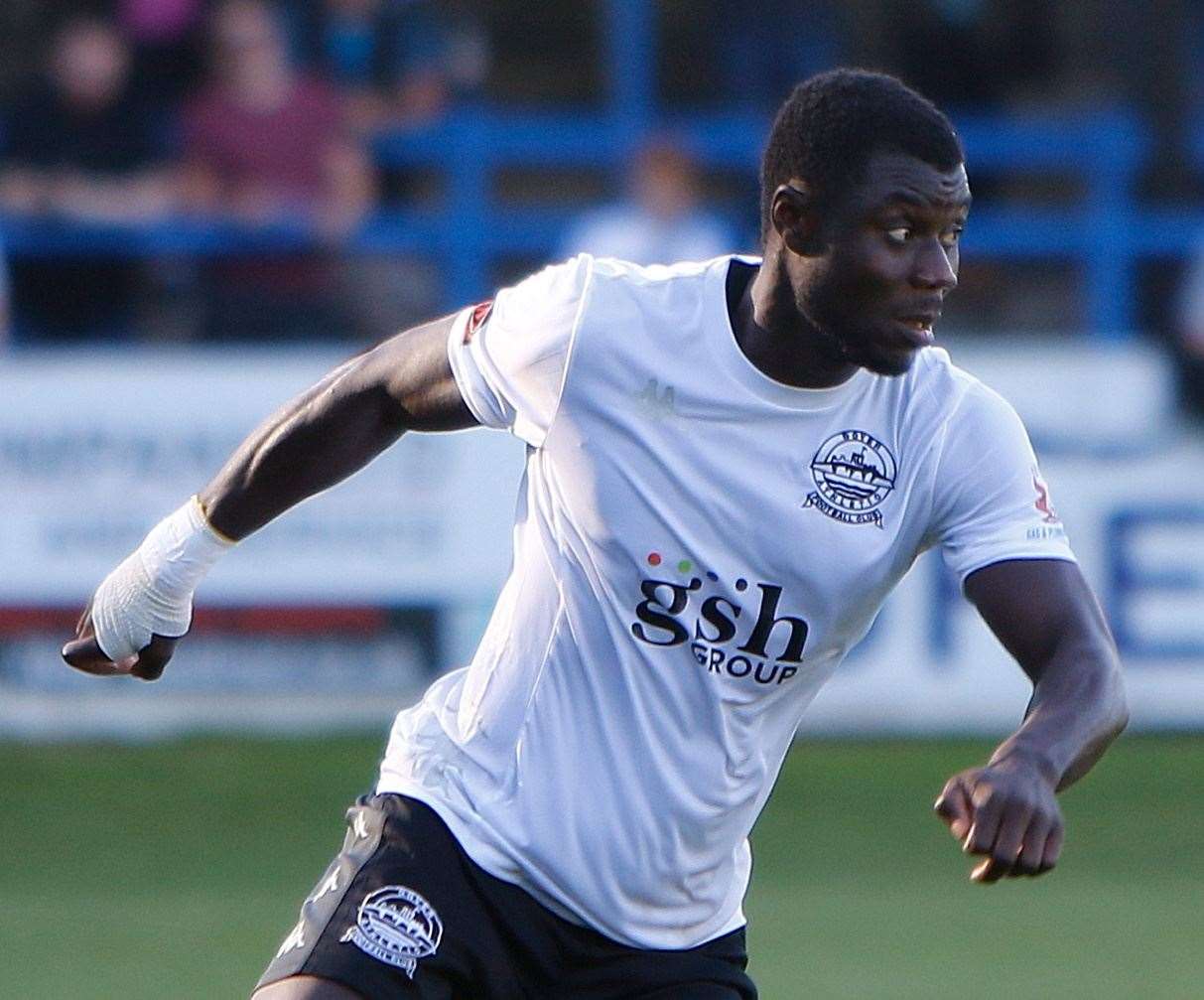 Dover Athletic defender Seth Nana Twumasi Picture: Andy Jones