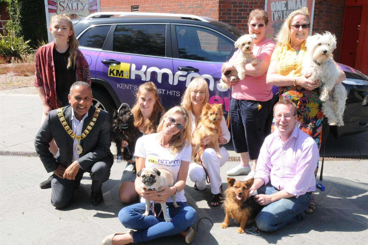 Dog auditions for Toto, in the Wizard of Oz at the Orchard Theatre, Dartford.