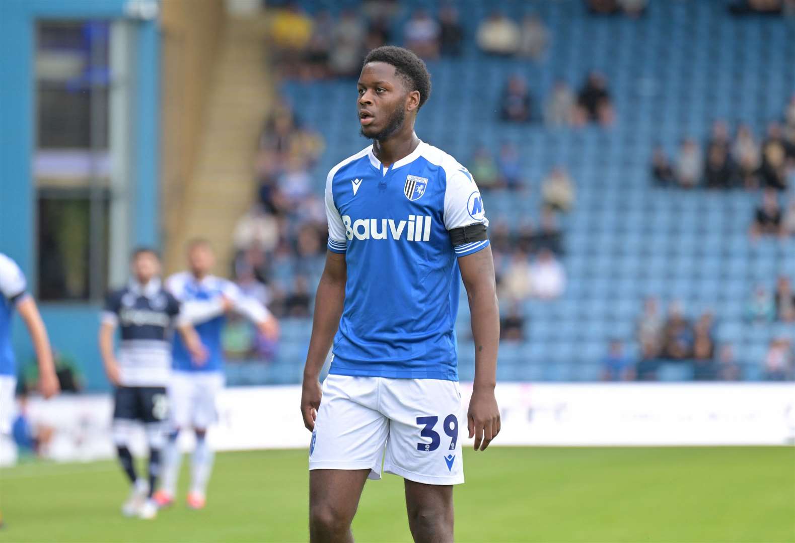 West Ham United’s Kamarai Simon-Swyer played for Gillingham against Millwall on Saturday in a pre-season friendly at Priestfield Stadium Picture : Keith Gillard