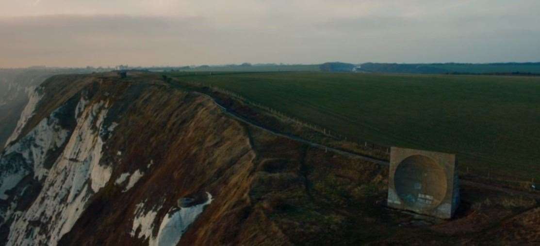 The Abbot's Cliff sound mirror on the White Cliffs of Dover is also a regular sight in both series one and two