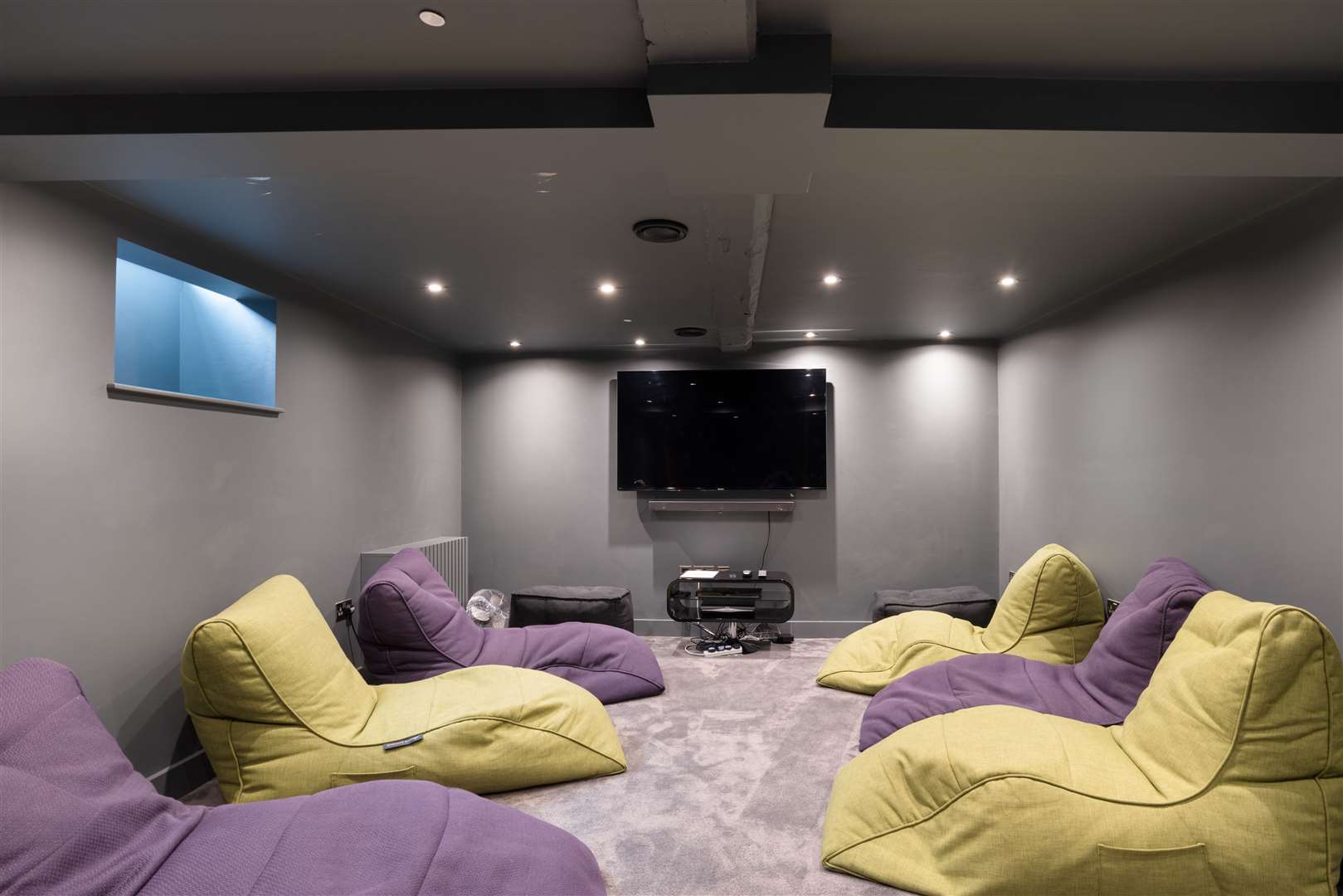 The cinema room in the basement Picture: Strutt and Parker