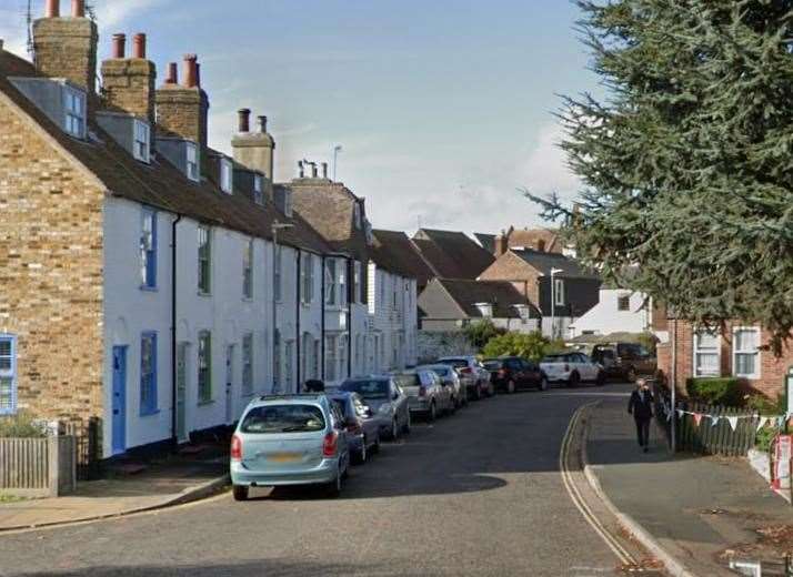 A man knocked on a window and exposed himself to a woman while she was in her home in Waterloo Road, Whitstable. Picture: Google