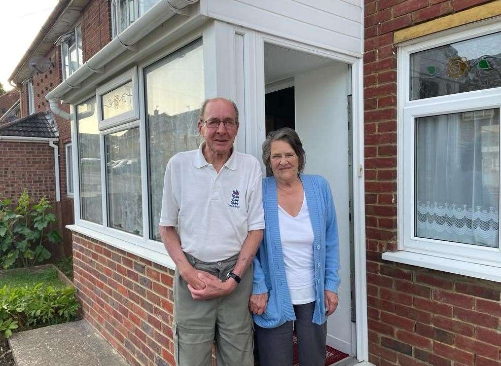 Mr and Mrs Ralph sell home made goods to raise money for Macmillan