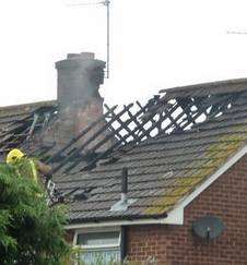 Lightning strikes in Vigilant Way, Gravesend