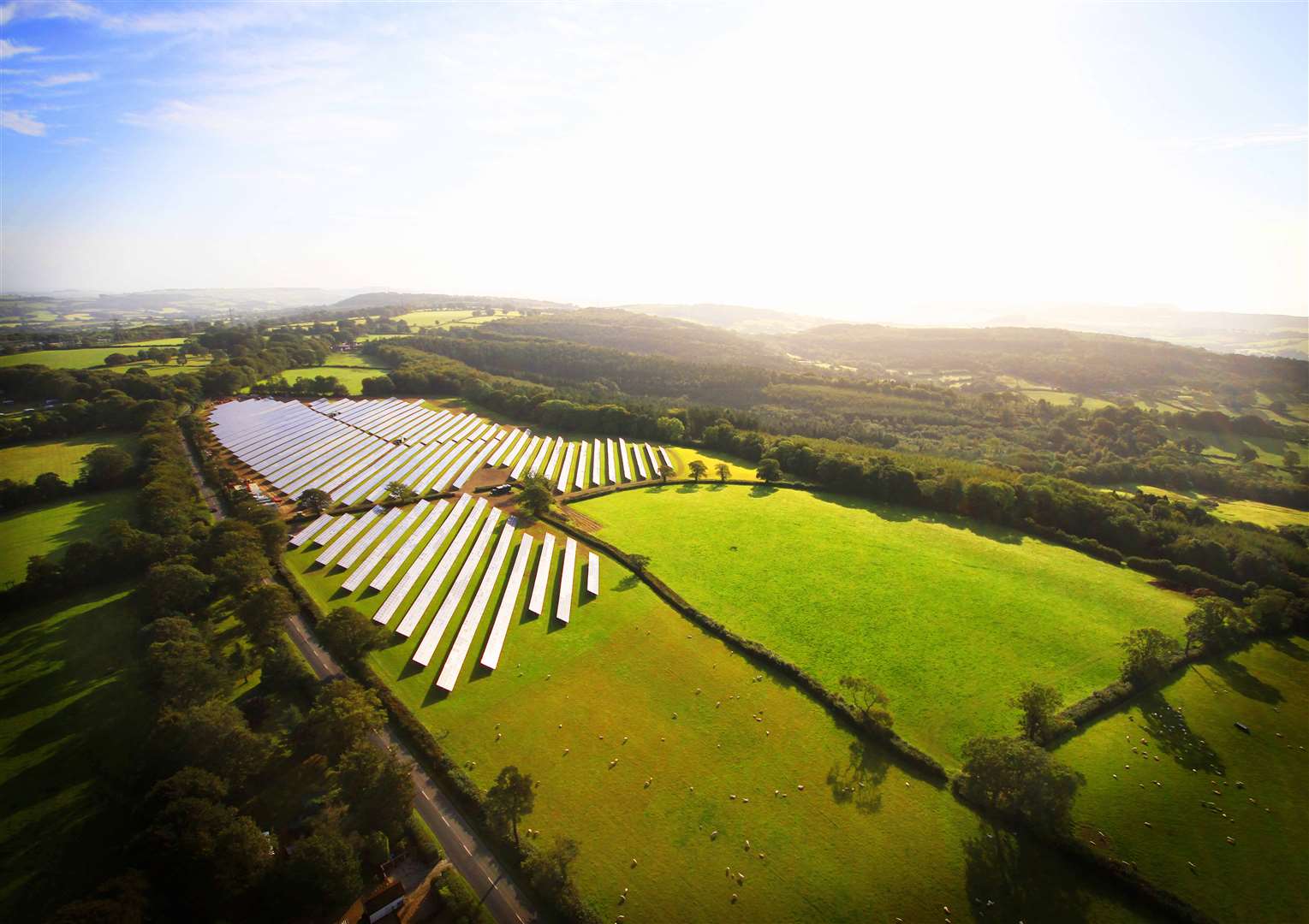 An example of a solar panel farm the firm has built elsewhere. Stock picture: Evolution Power