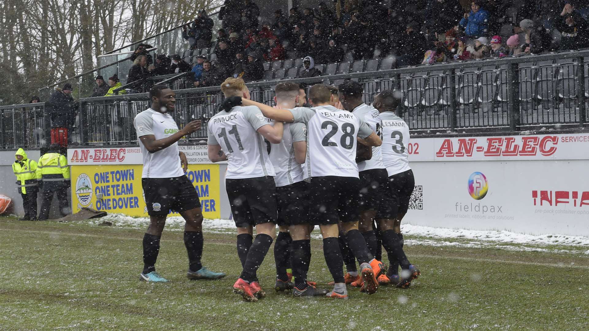 Dover celebrate against Macclesfield. Picture: Tony Flashman