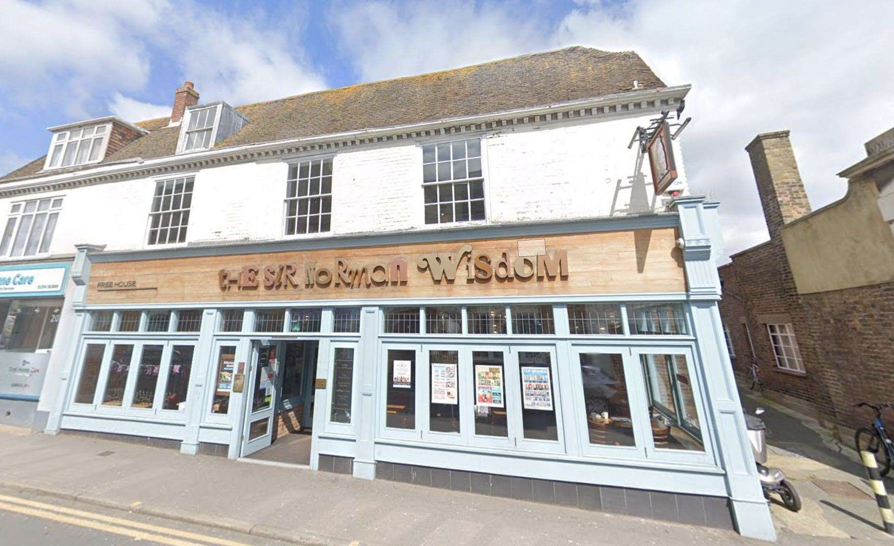 Armed police were called to the Sir Norman Wisdom Wetherspoon on Queen Street in Deal. Photo: Google Maps