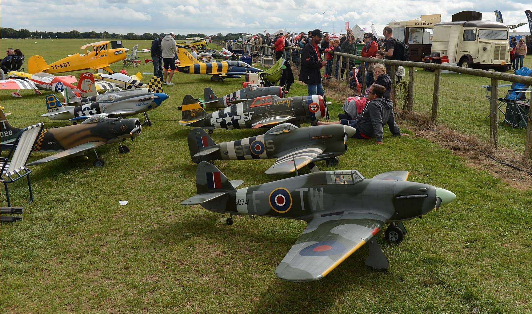There will be hundreds of models at the show at Headcorn Aerodrome