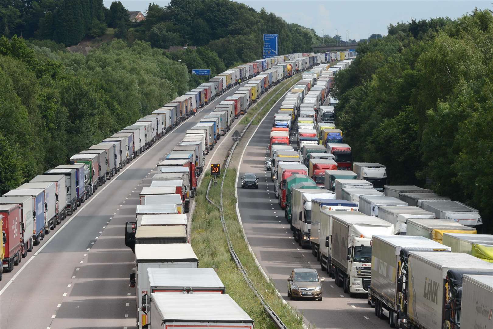 Operation Stack between Junction 9 and 10 of the M20