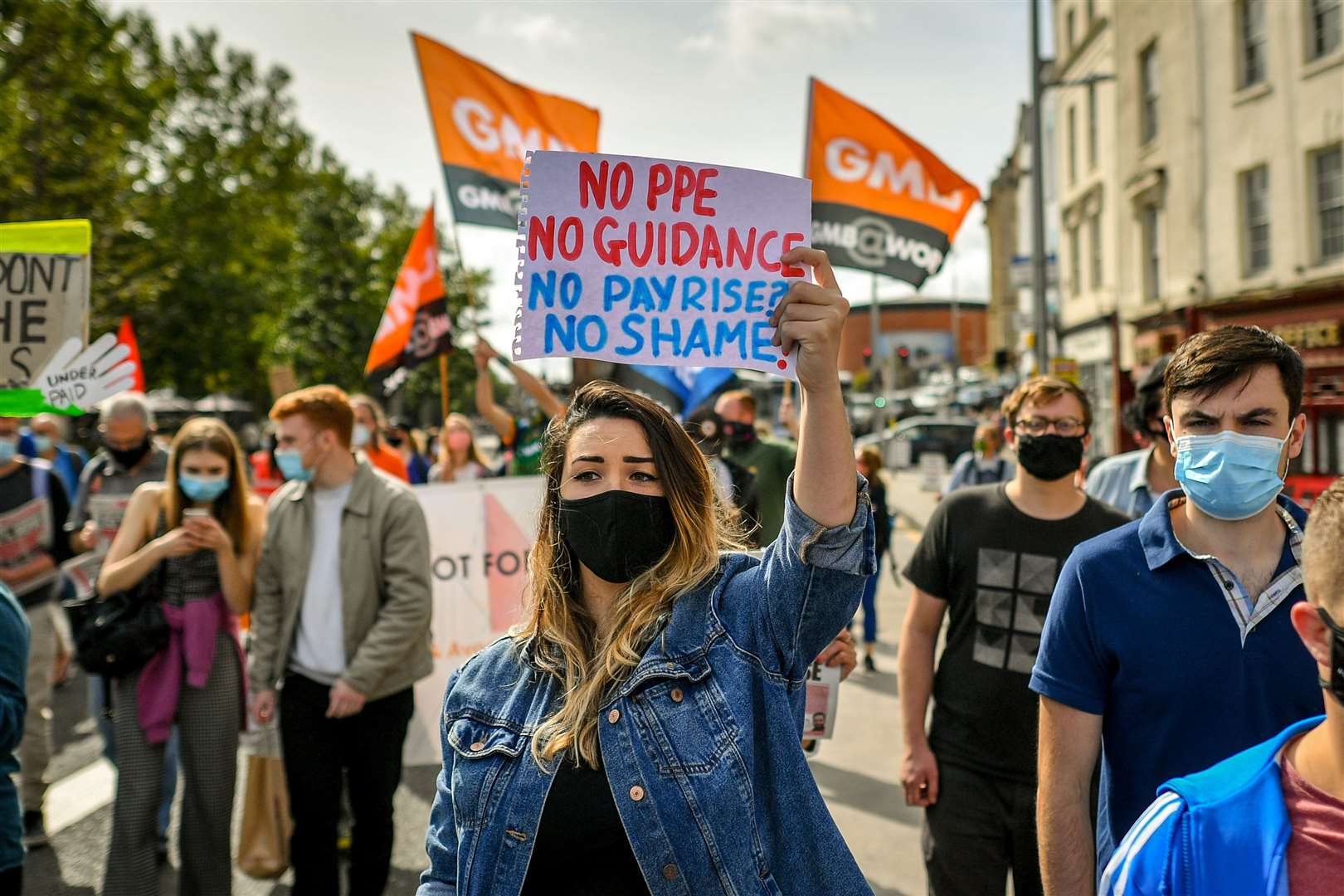 Unions said health workers had been ‘let down’ by the Government’s pay deal (Ben Birchall/PA)