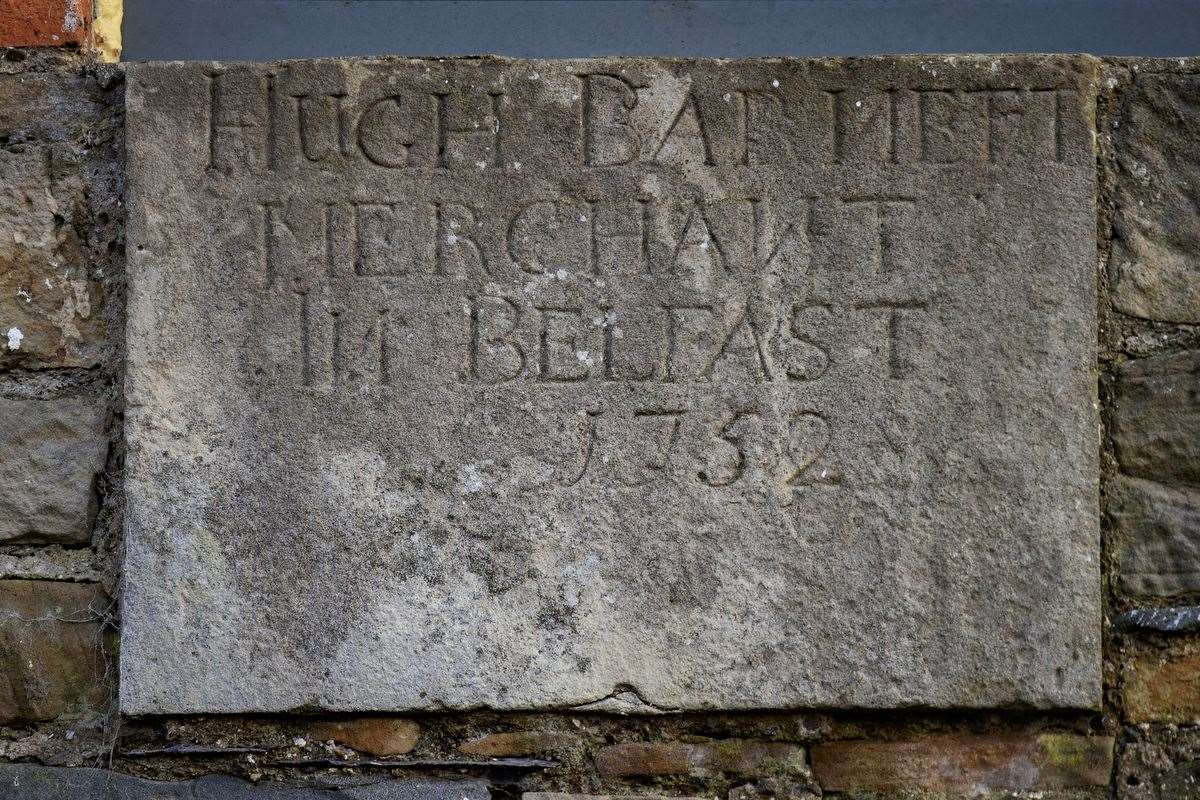 An engraved stone at the mill dated 1752 (Liam McBurney/PA)