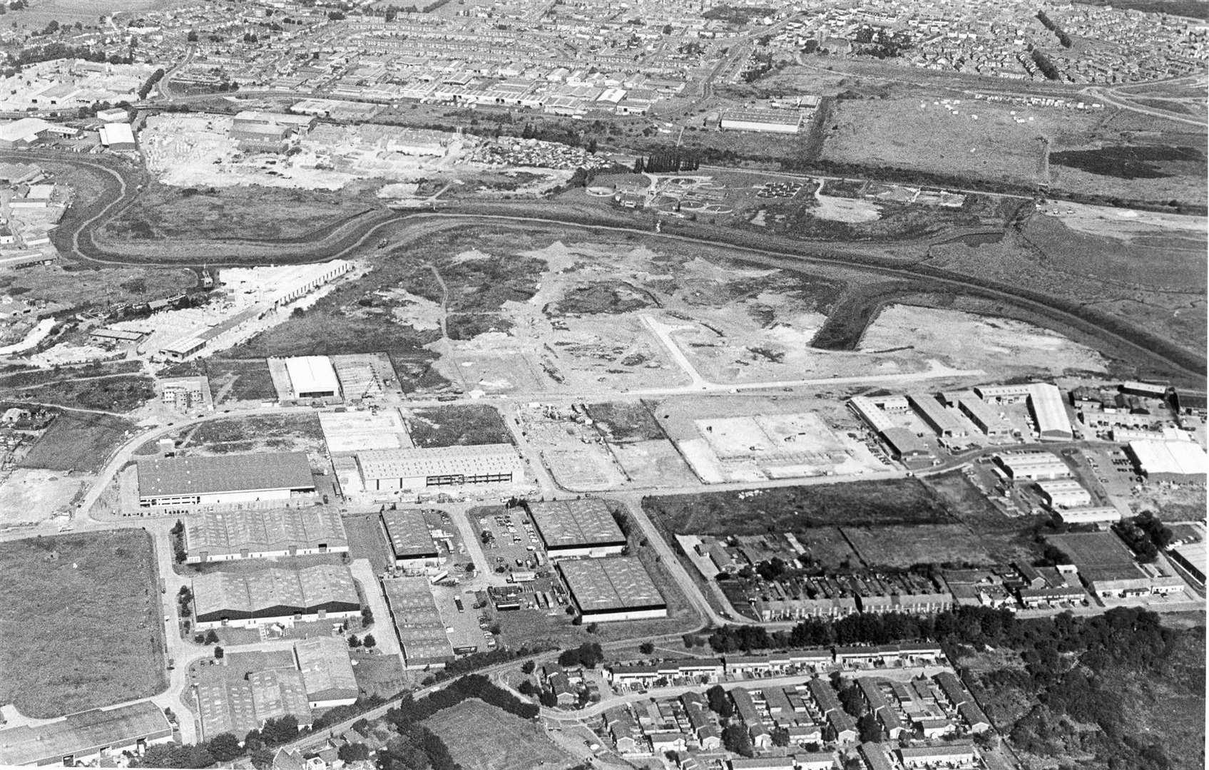 A 1989 shot of the Eurolink Industrial Estate