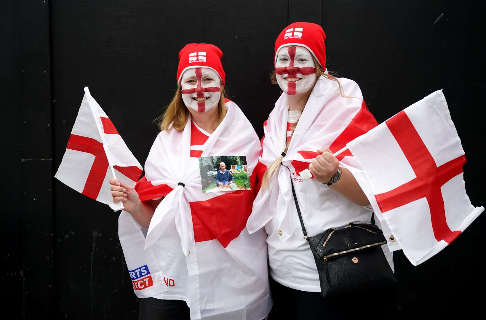 Supporters arrived hours before the kick-off between England and Germany (Zac Goodwin/PA)