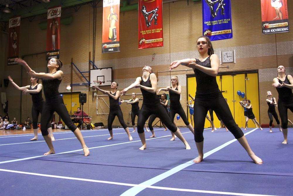 The Illuminate team from Sittingbourne Swifts Gymnastics Club took part in the Kent Gymnastics Festival.