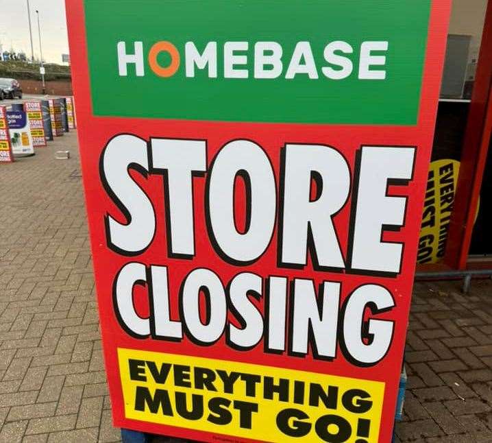 Homebase at Westwood Cross in Broadstairs has an "everything must go" sale running. Picture: Tony Miller