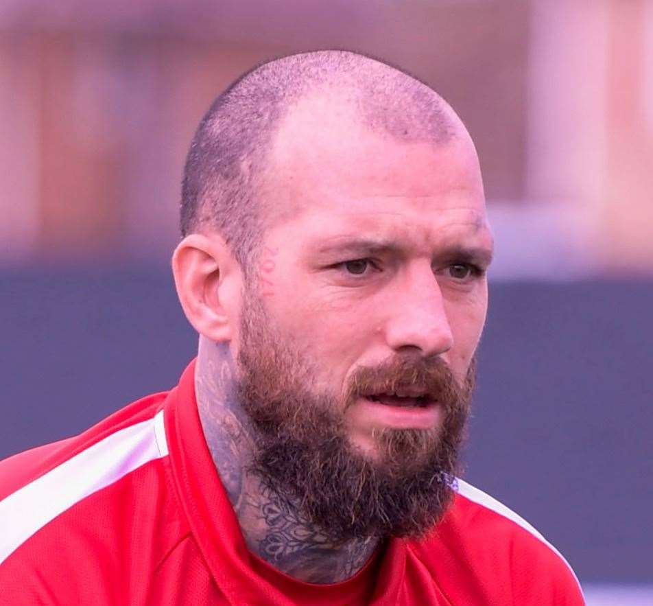 Joe Ellul - claimed his first goal of the season for Ramsgate just before half-time. Photo: Stuart Watson