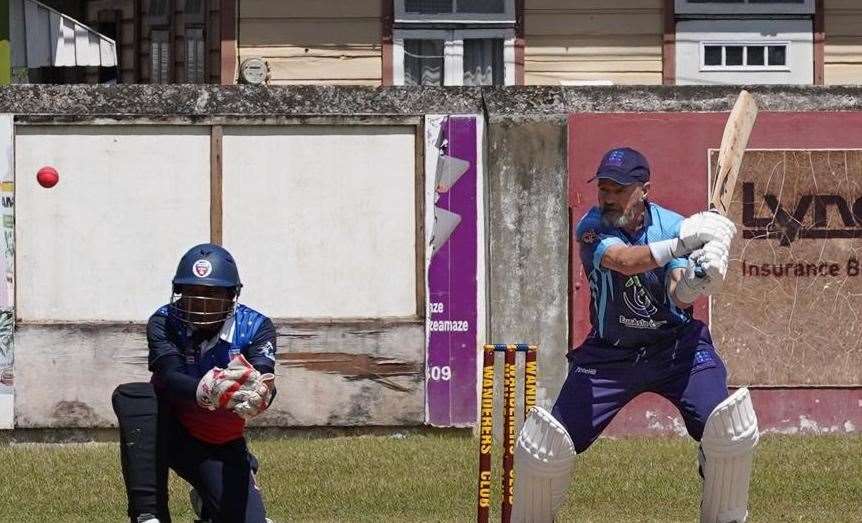 John Butterworth batting in Barbados