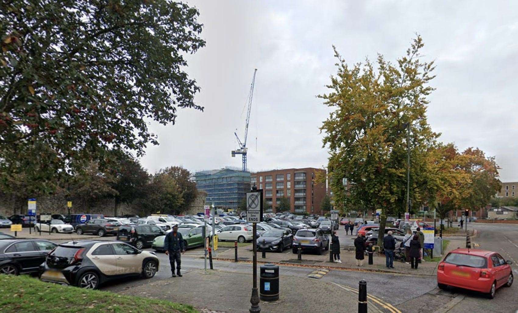 Two men were taken to hospital after a reported assault in Blue Boar Lane, Rochester. Picture: Google Maps