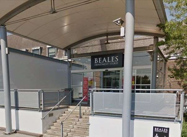 Police started investigating after a coffee machine was stolen from Beales in Tonbridge.