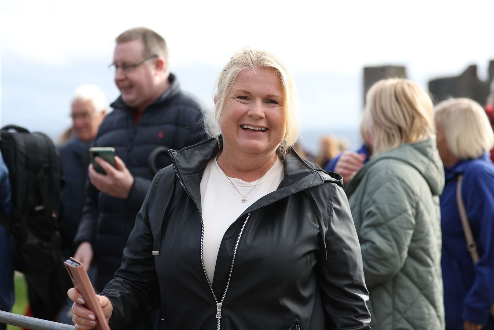 Janet McAlister met the Prince of Wales during a walkabout in Carrickfergus as part of his visit to Northern Ireland (Liam McBurney/PA)