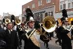 The band marches through Dover