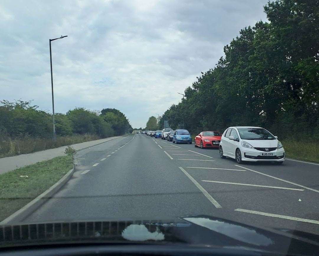 The stretch of the Old Thanet Way between Chestfield and Greenhill in Herne Bay where the accident happened