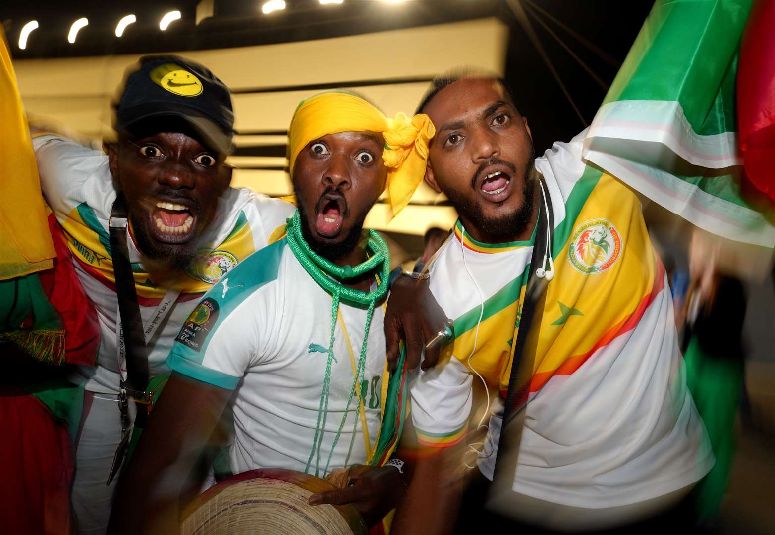 Senegal fans outside the stadium ahead of kick off (Nick Potts/PA)