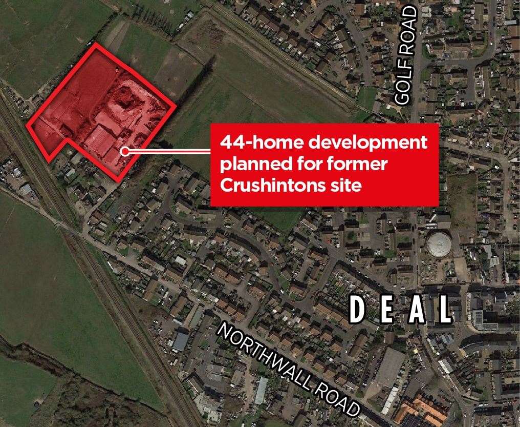 The former Crushintons Ltd site in Deal is earmarked for development