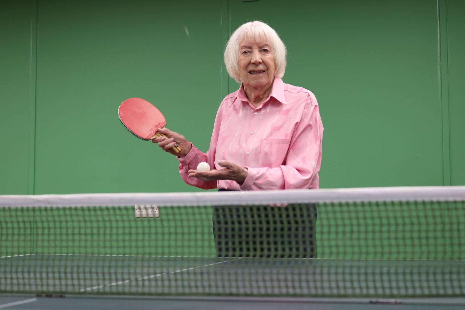 Pam Butcher was awarded an MBE for her service to table tennis