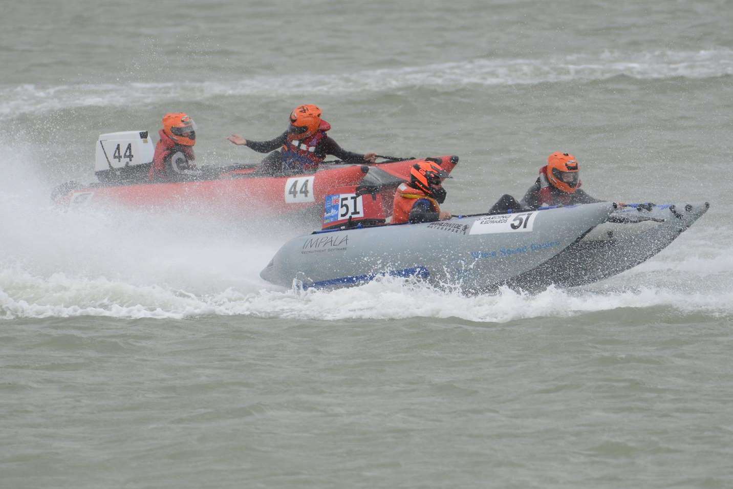 Thundercats racing off Sunny Sands beach during Folkestone Harbour Festival