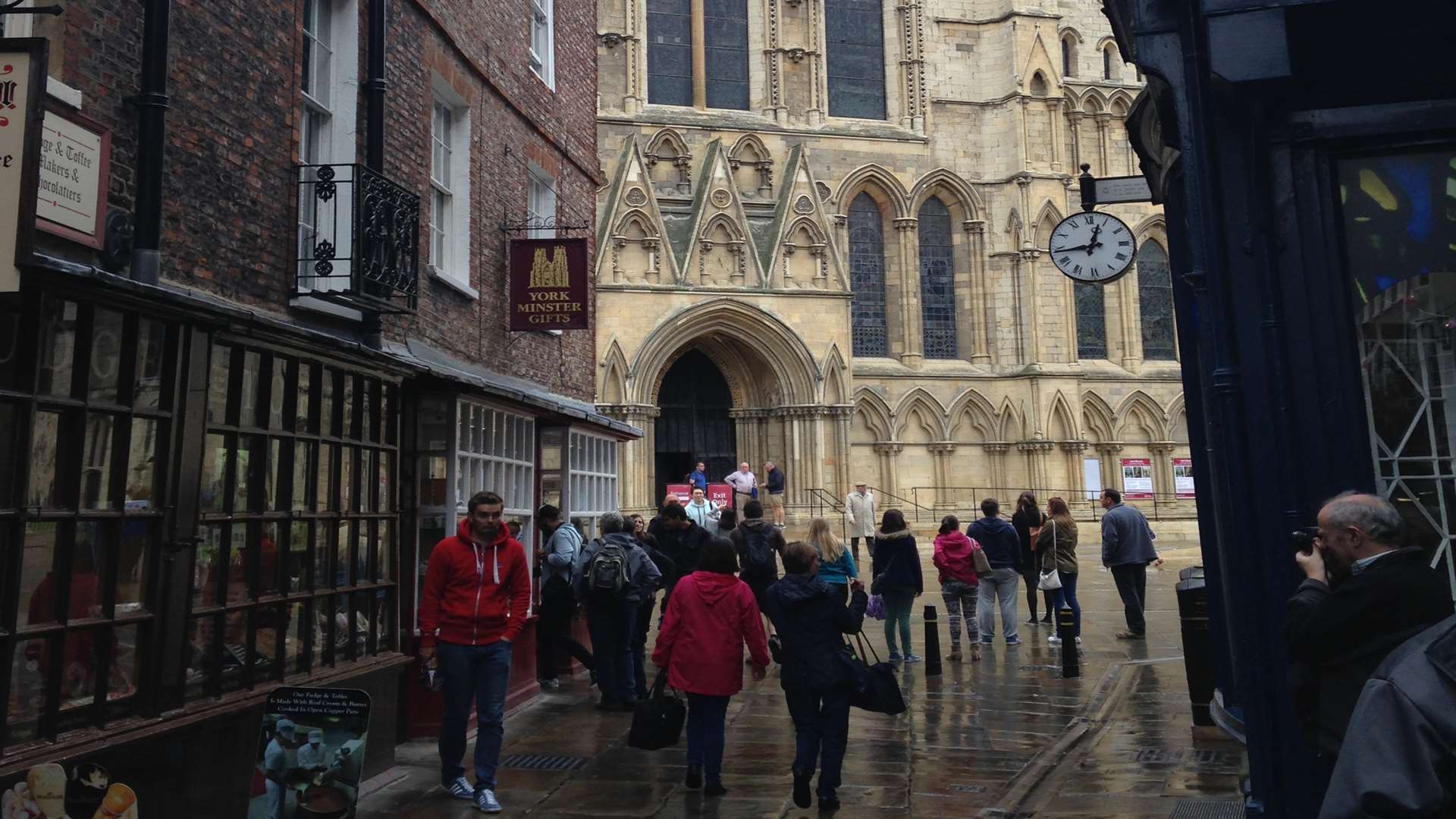 York's cobbled streets.