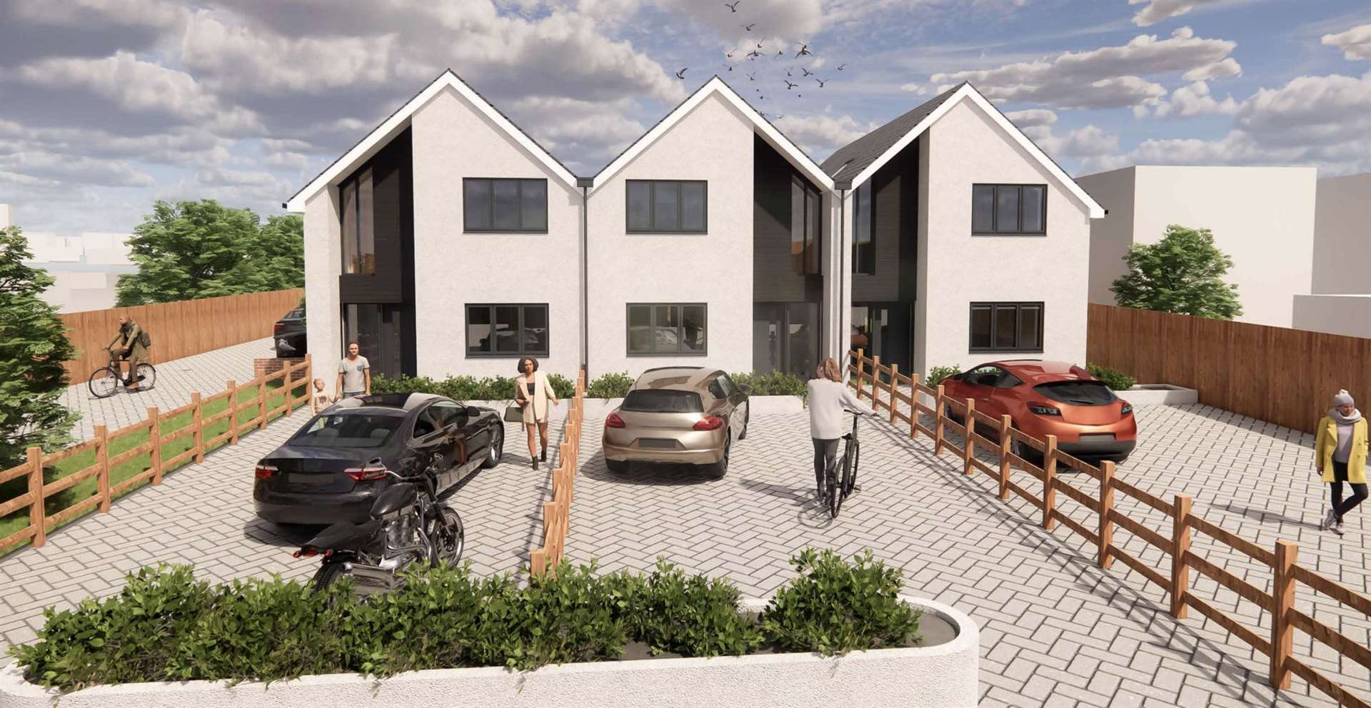 A CGI of how the homes could look. Picture: OSG Architecture