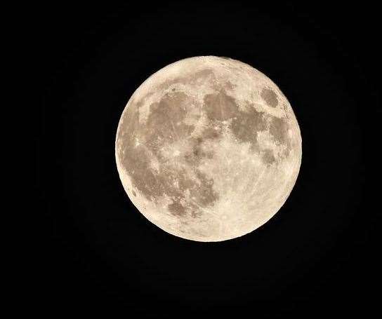 Blue moon spotted in Kent for the first time since the Second World War. Picture: Kevin Clark
