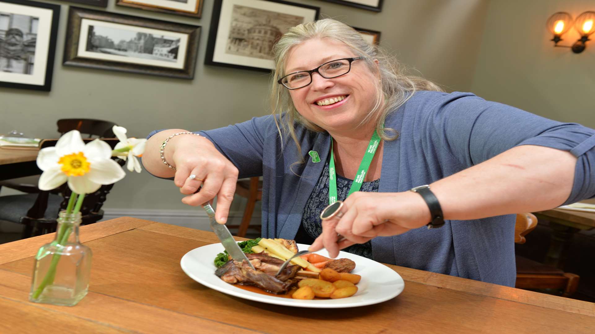 Macmillan nurses are invited to enjoy a free pub roast dinner every Sunday in May